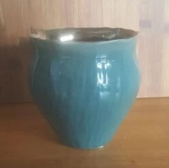 Cache-pot Vintage Vert Et Bronze En Céramique -Jardin Fournitures Boutique f1288ca7 b62e 4888 bbc2 e4fc5fdae751