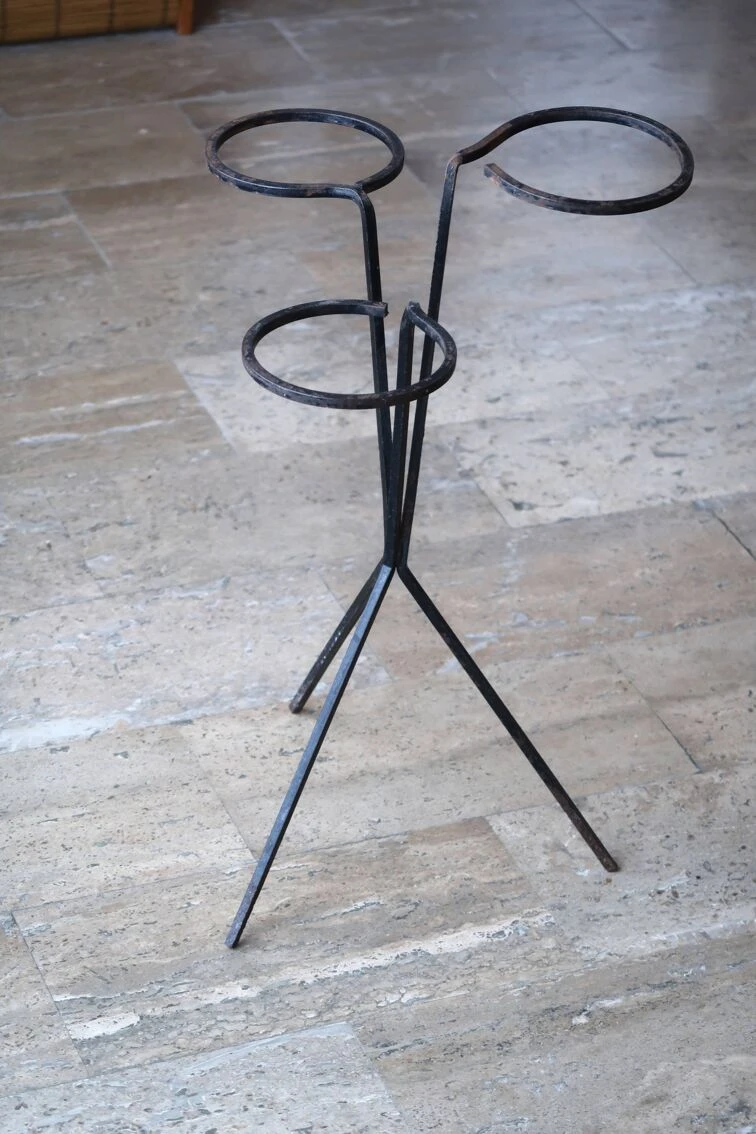 Jardinière Tripode Porte Plantes En Métal Années 50 7 Jardinière Tripode Porte Plantes En Métal Années 50 – Image 5