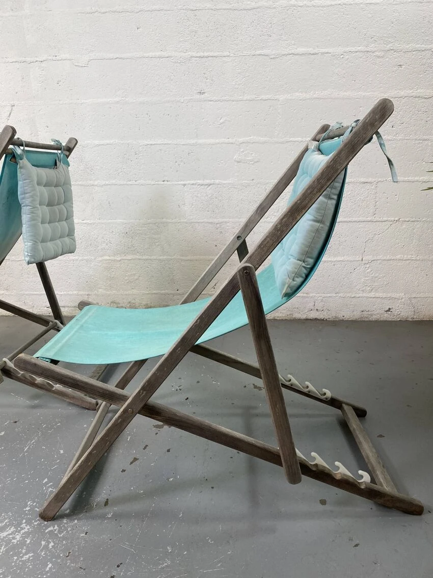 Lot De 2 Chaises Longues Bleues 19 Lot De 2 Chaises Longues Bleues – Image 17
