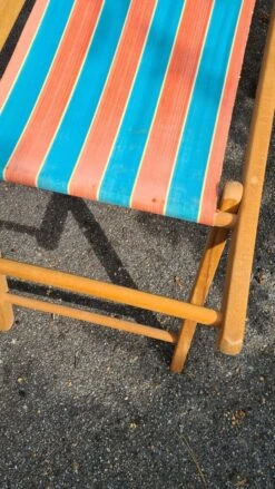 Paire D'anciennes Chiliennes / Chaises Longues / Fauteuil Transat -Jardin Fournitures Boutique f3935224 8ccb 4207 9489 601a900ec3f7