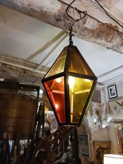 Suspension D'extérieur, Vitre Ancienne Bullé, Coloré Circa 1950 -Jardin Fournitures Boutique f4c57b60 cd02 4454 932f e897573ee4d9