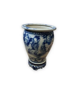Cache Pot Vietnamien En Porcelaine Blanche Et Bleue -Jardin Fournitures Boutique f53de299 a307 4011 b3cd 331dc6ed4f82
