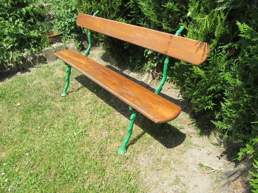 Banc De Jardin En Bois Et Fonte 6 Banc De Jardin En Bois Et Fonte – Image 4