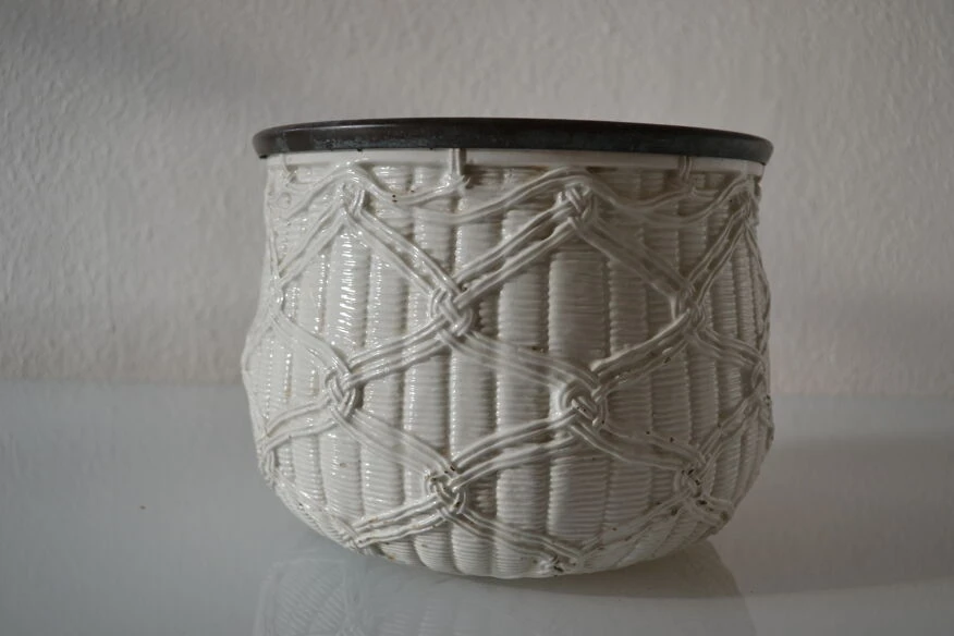 Cache Pot Vintage Céramique à L'imitation De L'osier 16 Cache Pot Vintage Céramique à L'imitation De L'osier – Image 14