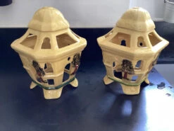 2 Lanternes Terre Vernissée Vintage Japonisante -Jardin Fournitures Boutique f905523d d2b9 45fb 9d0b 9caa758497e4