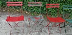 Lot De 4 Chaises De Jardin Terrasse Bistro ,guingette Pliantes Début XX ème Fer Et Bois -Jardin Fournitures Boutique fa75d46e 8e28 405f a407 deeba91ae043