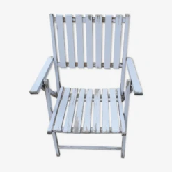Fauteuil Pliant De Jardin à Lattes De Bois