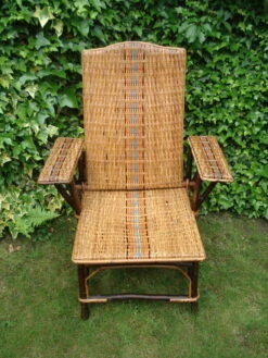 Chaise Longue En Rotin Et Osier Vintage 1920 -Jardin Fournitures Boutique fb16fae8 1da2 4f7a 8232 9958c2fb8c80