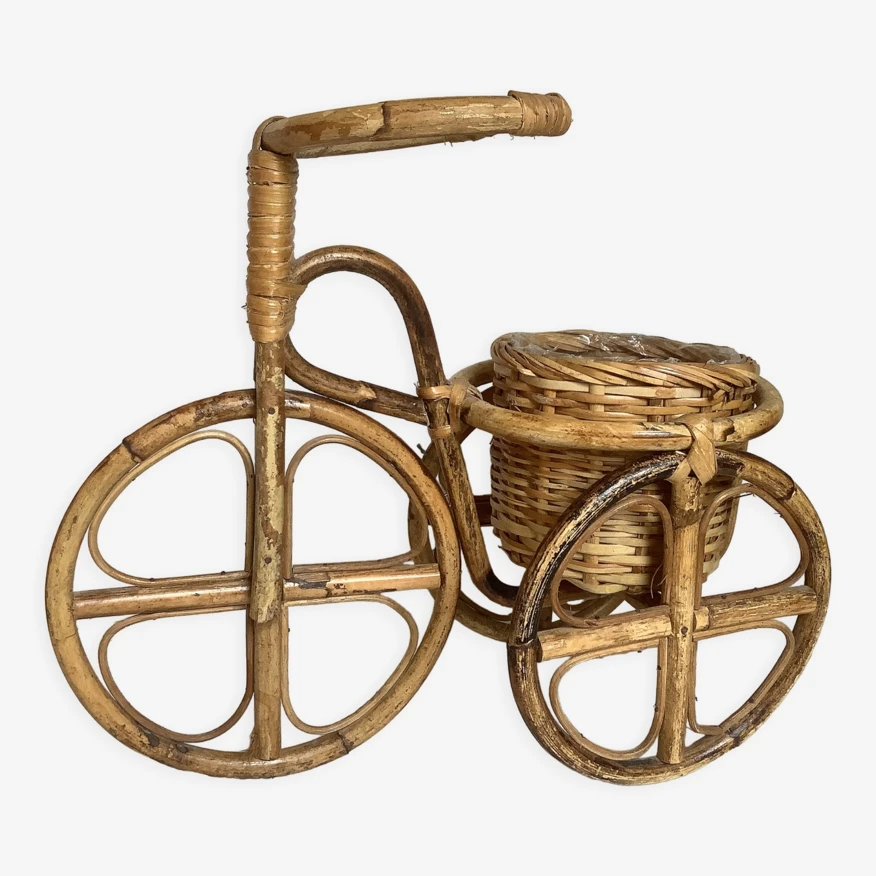 Cache Pot Vélo Bambou Osier Rotin 3 Cache Pot Vélo Bambou Osier Rotin