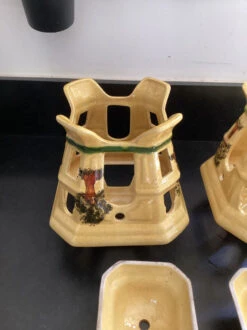 2 Lanternes Terre Vernissée Vintage Japonisante -Jardin Fournitures Boutique fb473ed5 38a0 41c2 8df1 960777544e42