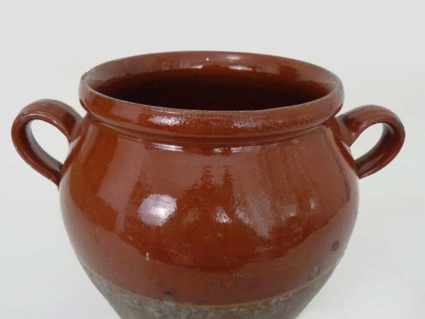 Pot à Confit Marron Vernissé, Sud Ouest De La France, Pot De Conservation XIXème 9 Pot à Confit Marron Vernissé, Sud Ouest De La France, Pot De Conservation XIXème – Image 7