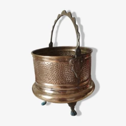 Chaudron Tripode En Cuivre Et Bronze