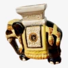 Eléphant En Faience, Porte-plante