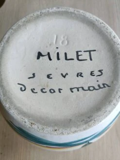 Cache Pot Sèvres Signé Milet -Jardin Fournitures Boutique fe774a38 b88e 4dc9 9bb6 447b9e461a98